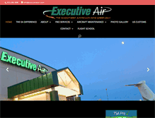 Tablet Screenshot of executiveair.com